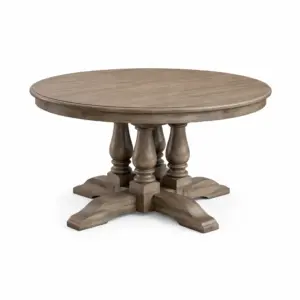 Table de salle à manger ronde en bois massif