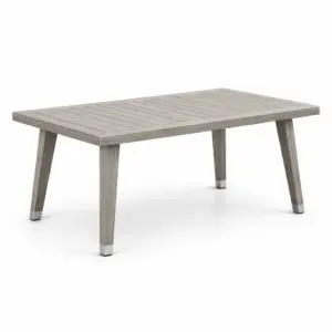 Table en bois composite et aluminium 180 x 90 x 75 cm